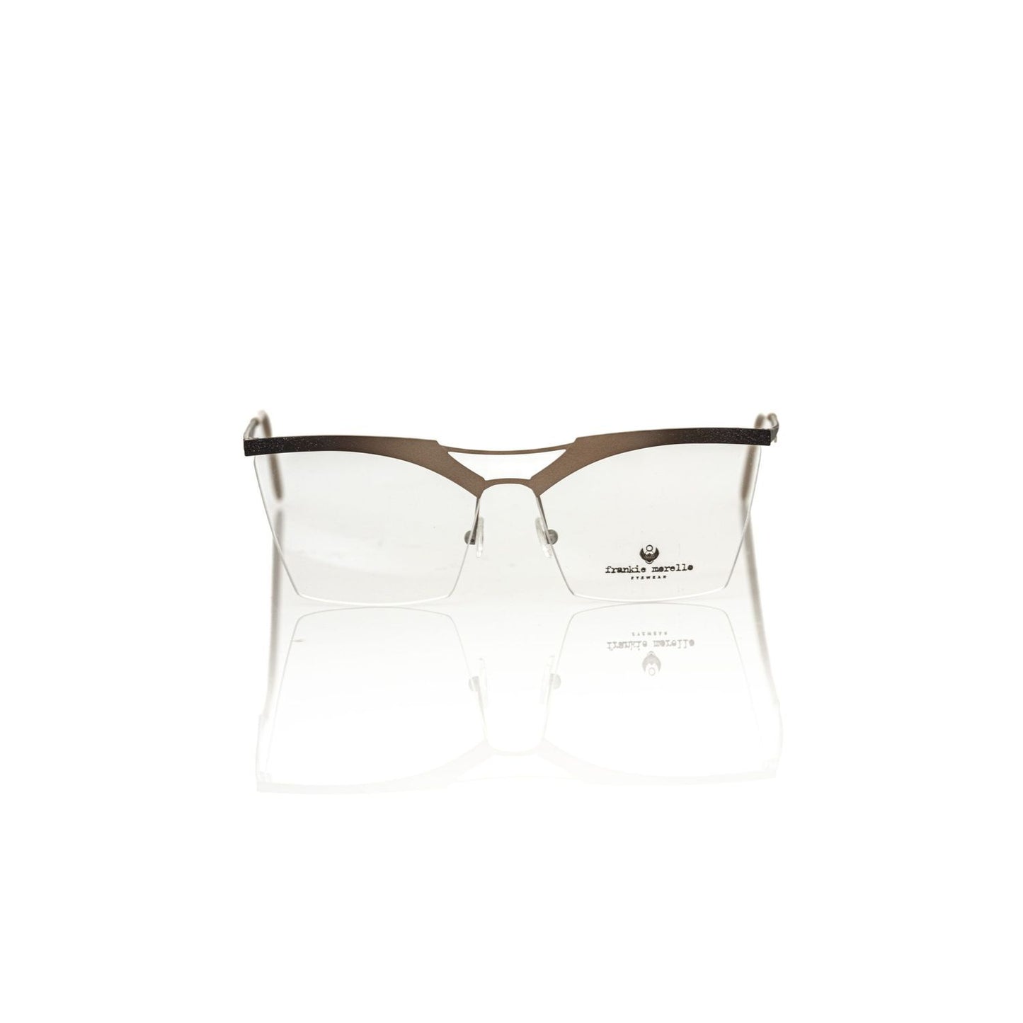 Frankie Morello Gold Metallic Women's Eyeglass Frame