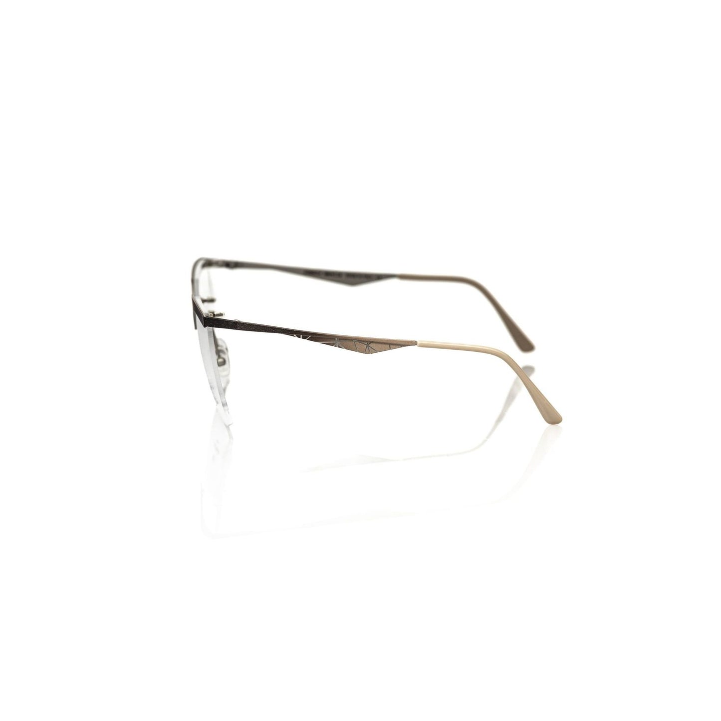 Frankie Morello Gold Metallic Women's Eyeglass Frame