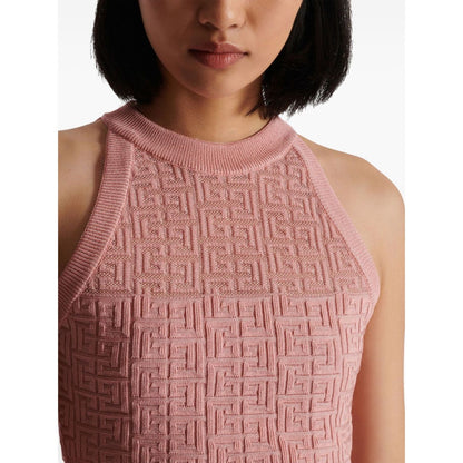 Balmain PB Labyrinth knit top Topwear