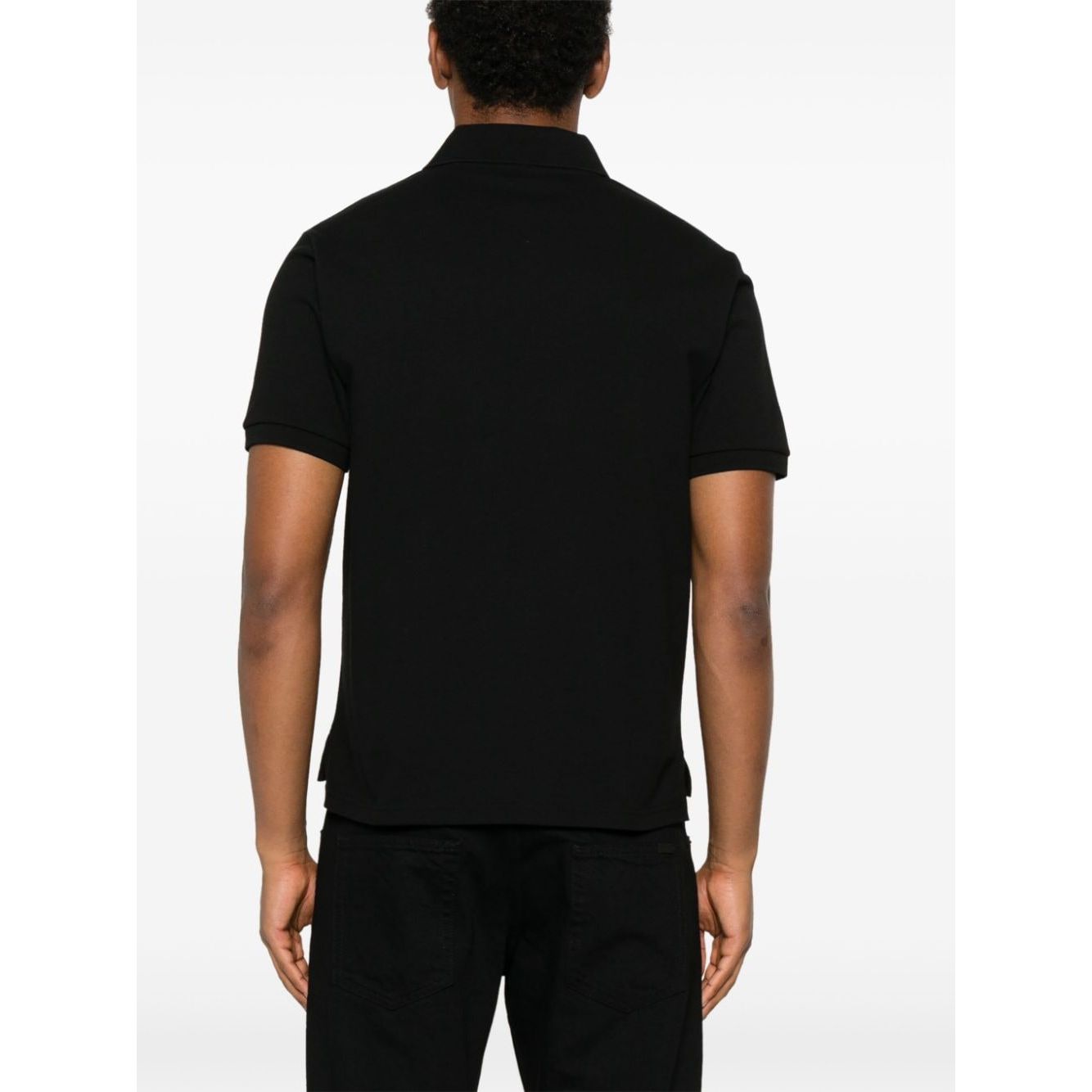 Saint Laurent Piquet cotton polo shirt Topwear