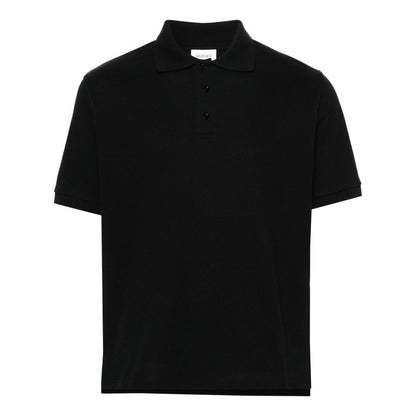 Saint Laurent Piquet cotton polo shirt Topwear