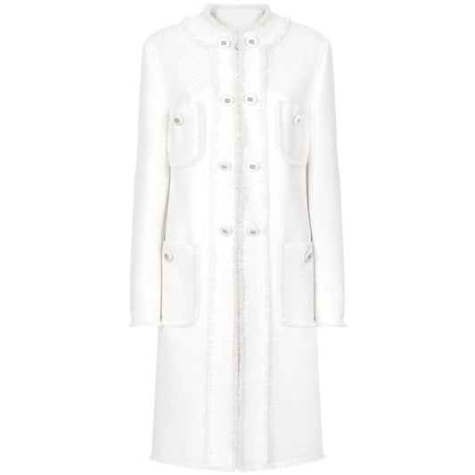 Dolce & Gabbana Single-breasted raschel tweed coat F0C3UTHUMUAW3789