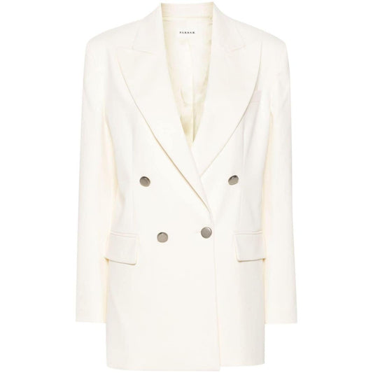 Parosh Jackets White D420330CREW084