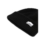 Ganni Oversized Wool Rib Knit Beanie A4429099-P25