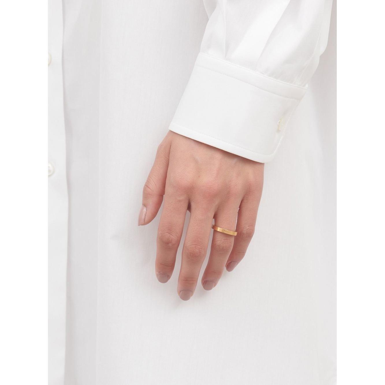 Maison Margiela logo-engraved band ring SM1UQ0080SV0158950-AI24
