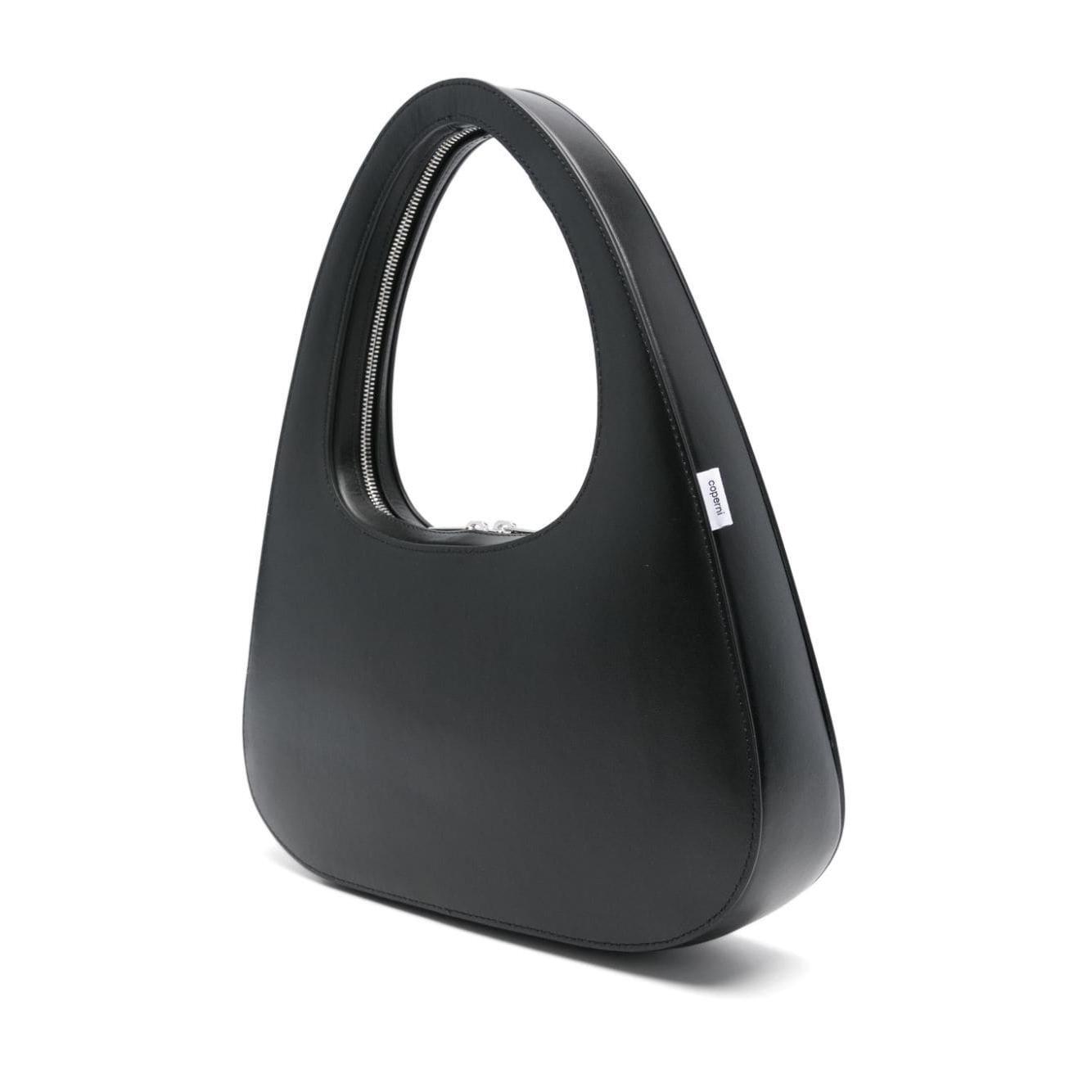 Front view with bag zipped and handles upright.