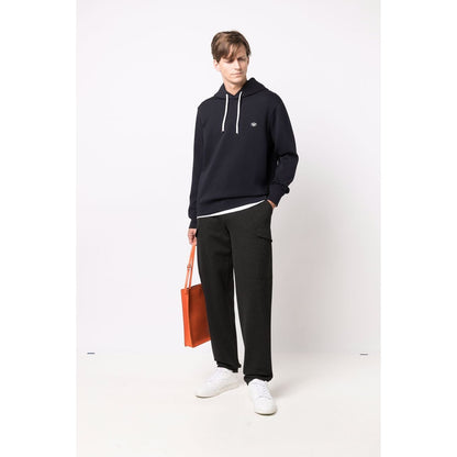 Emporio Armani long-sleeved Logo Patch Hoodie Topwear