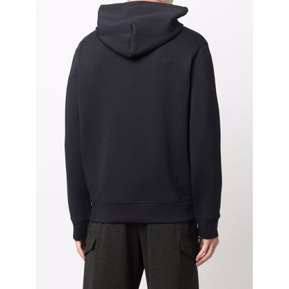 Emporio Armani long-sleeved Logo Patch Hoodie Topwear
