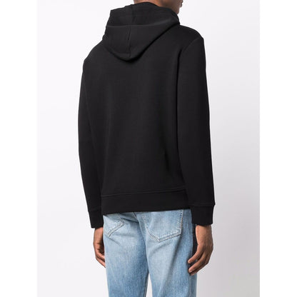 Emporio Armani Hooded sweatshirt with micro logo patch Topwear