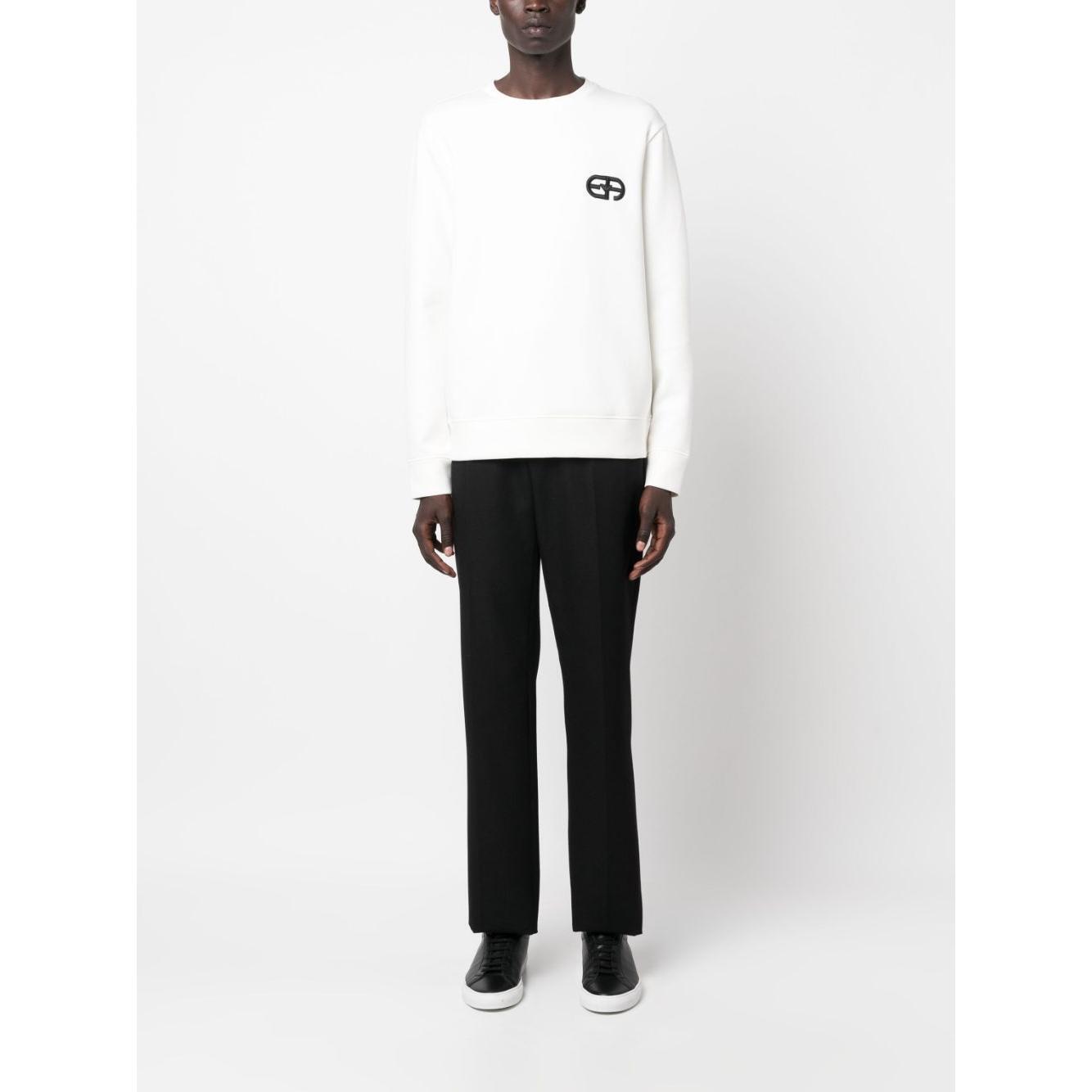 Emporio Armani Double-jersey sweatshirt with embossed embroidered EA logo 8N1ML71JHSZ0101-P25