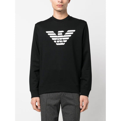 Emporio Armani Modal-blend sweatshirt with logo print Topwear