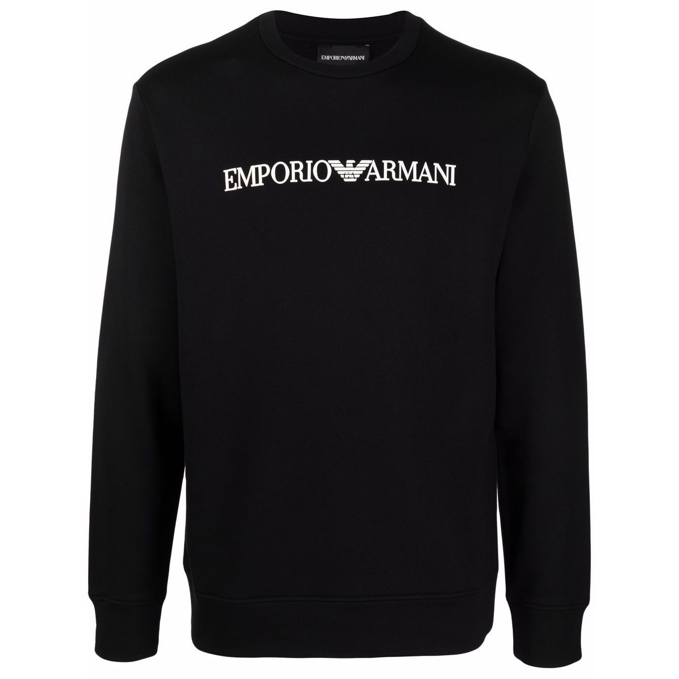 Emporio Armani Modal-blend sweatshirt with logo print Topwear