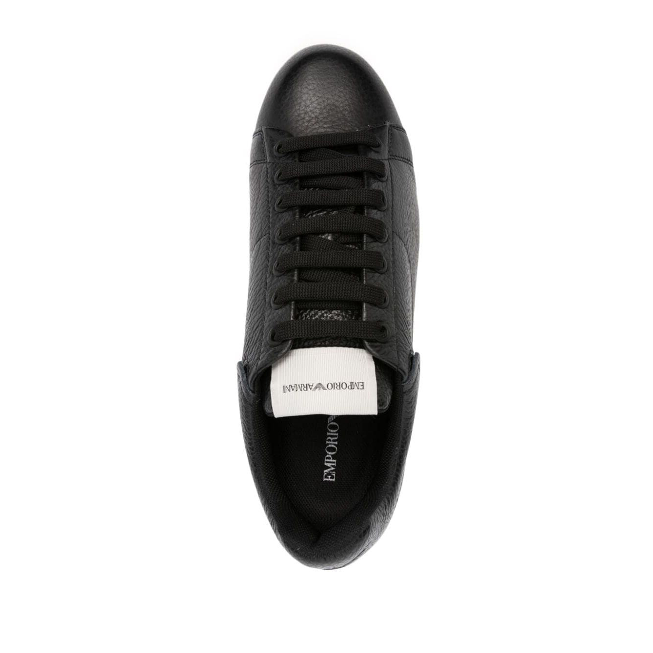 Emporio Armani tumbled leather sneakers Sneakers