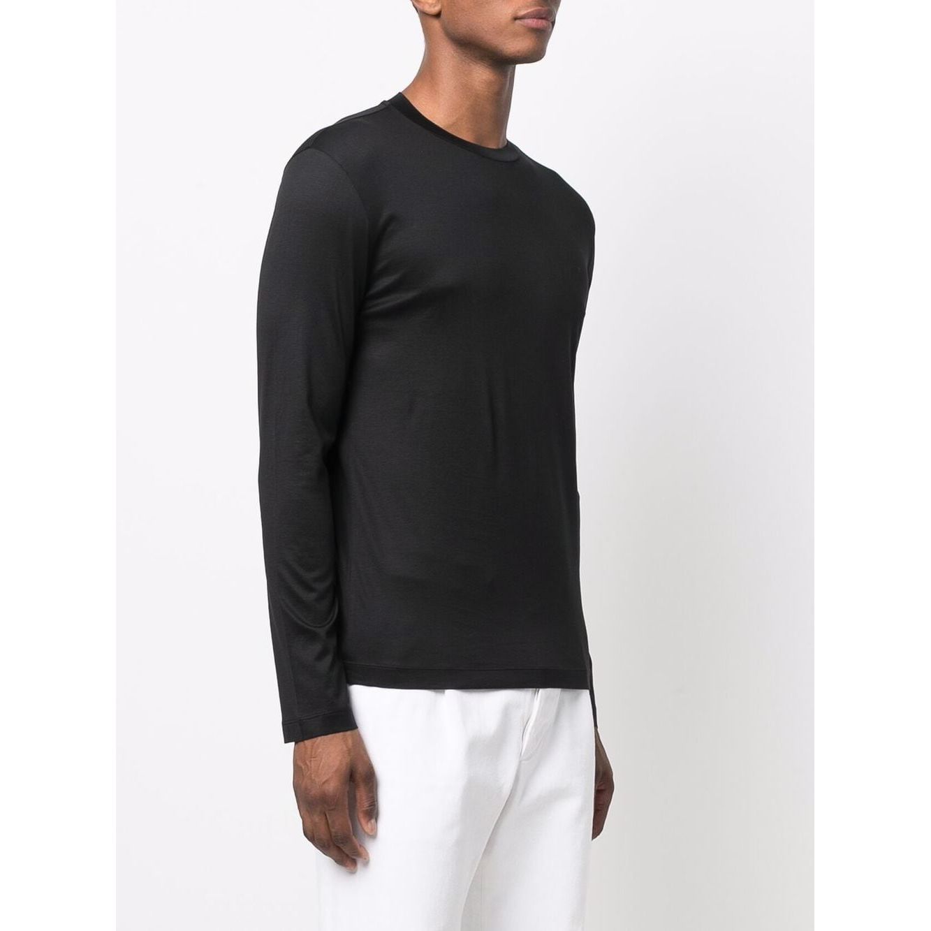 Emporio Armani ASV sweater in black 8N1TE91JUVZ0999-P25
