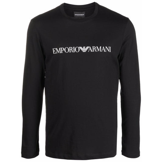 Emporio Armani logo print long sleeve T-shirt 8N1TN81JPZZ0021-P25
