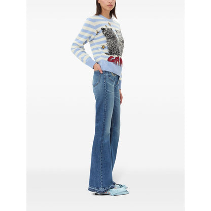 Ganni Sweater with embroidery Topwear