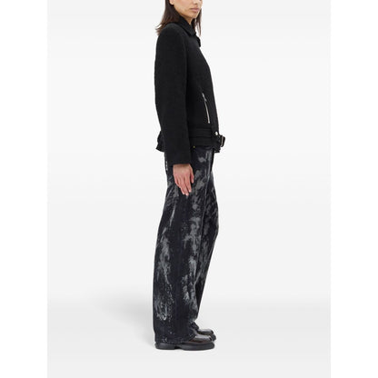 Ganni Textured Boucle Wool Jacket Jackets