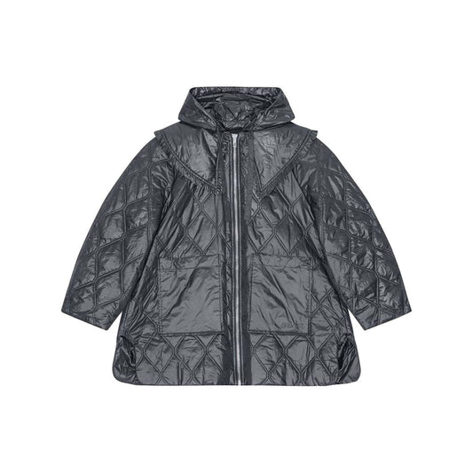 Ganni Shiny Quilt Midi Jacket W0170052-P25