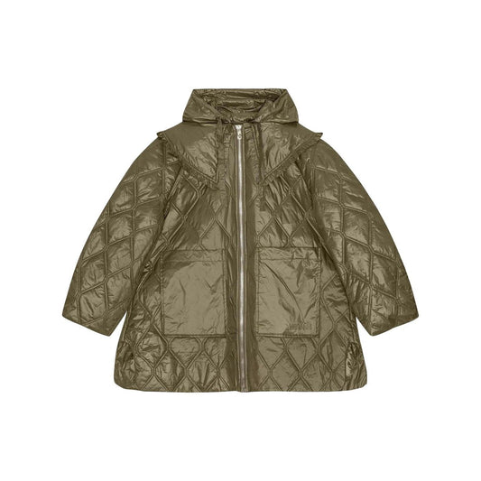 Ganni Shiny Quilt Midi Jacket W0171861-P25
