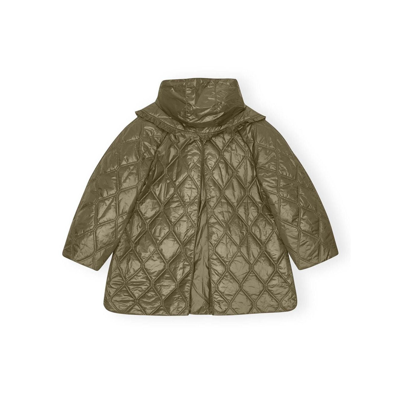 Ganni Shiny Quilt Midi Jacket W0171861-P25