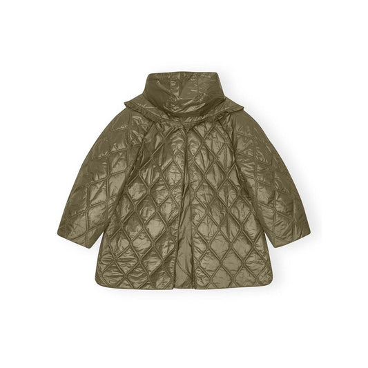 Ganni Shiny Quilt Midi Jacket W0171861-P25