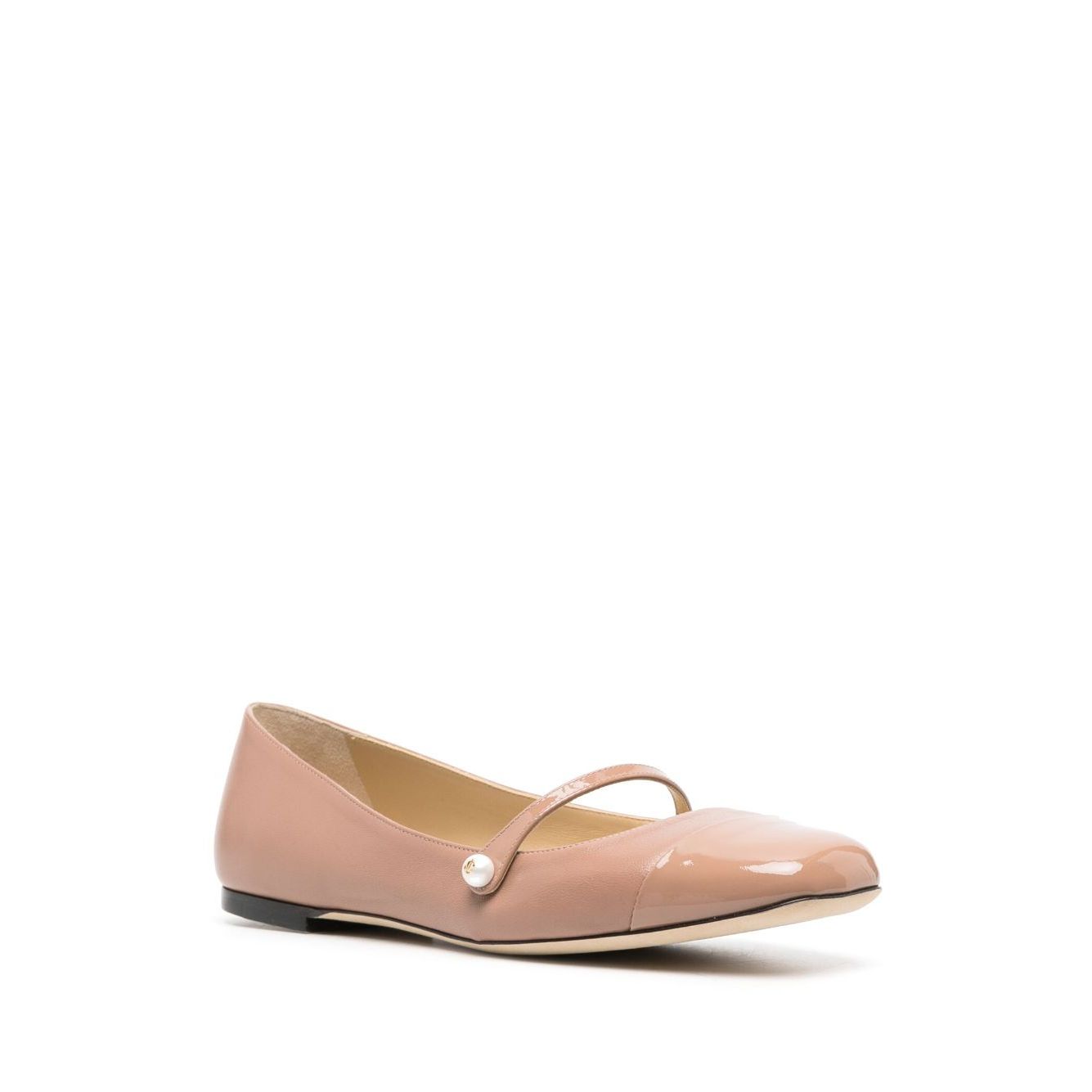 Jimmy Choo Elisa leather ballerina shoes