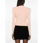 Balmain cropped Knit cardigan DF1KL007KB070LB-P25