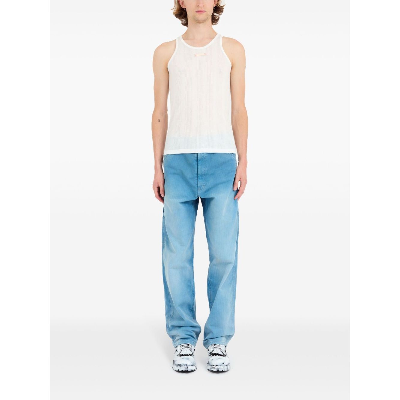 Maison Margiela Fancy ribbed tank top Topwear