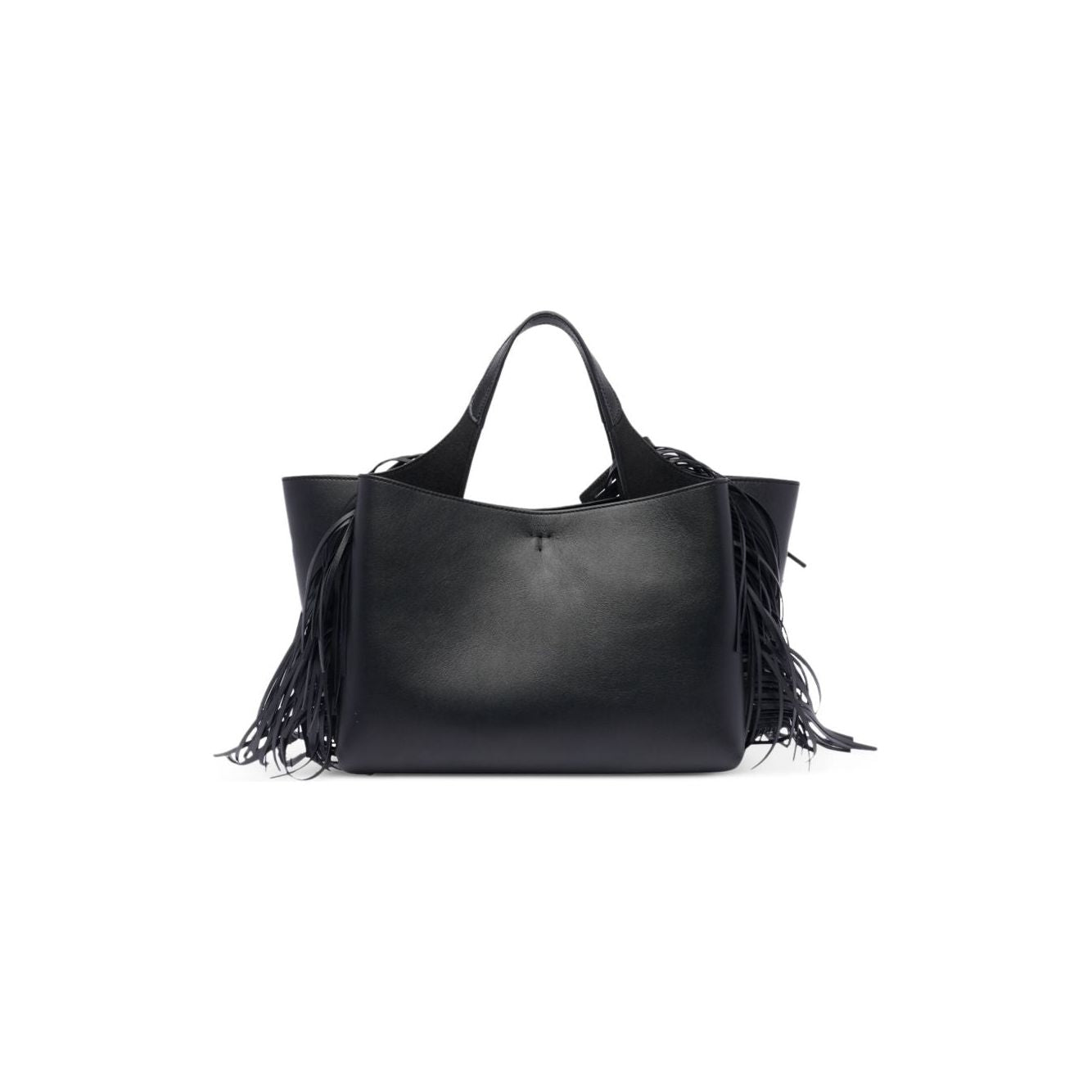 Front view with bag zipped and handles upright.