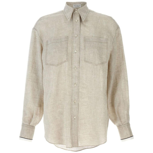 Brunello Cucinelli linen shirt MM633RD646C200-P25
