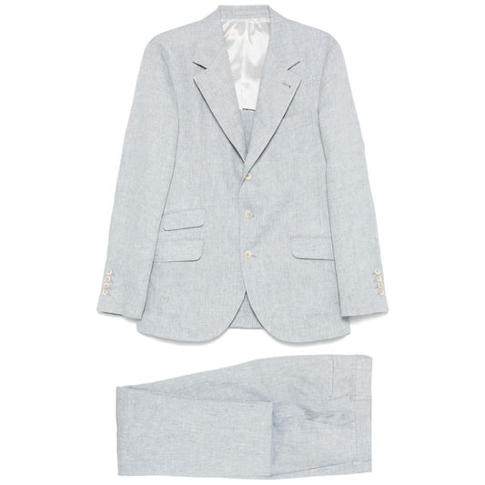 Brunello Cucinelli single-breasted linen suit