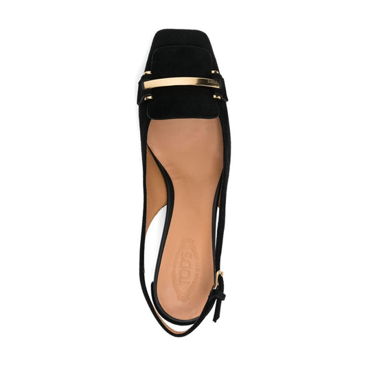 Tod's 50mm Suede Pumps with Back Strap LDin,Spring - Summer 2025,Women,Women > Shoes,Women > Shoes > Medium Heel,Yes Eu XXW63L0JE10HR0B999-P25
