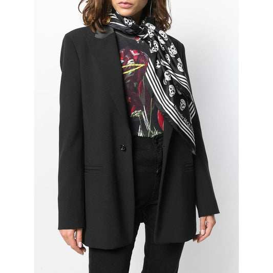 Alexander McQueen Skull silk scarf 5909293001Q1078-P24