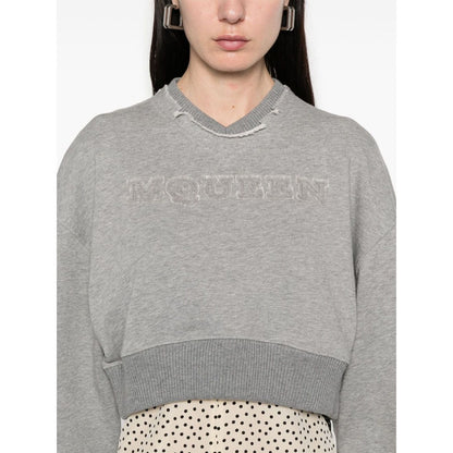Alexander McQueen Sweaters Grey Topwear