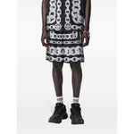Versace Medusa Chains Silk Shorts 10024761A133975B950-P25