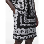 Versace Medusa Chains Silk Shorts 10024761A133975B950-P25