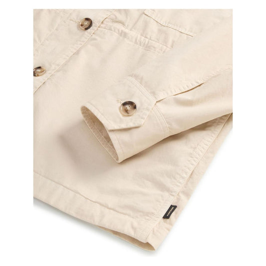 Woolrich Garment-Dyed Pure Cotton Overshirt beige CFWWOS0129FRUT36658867-P25