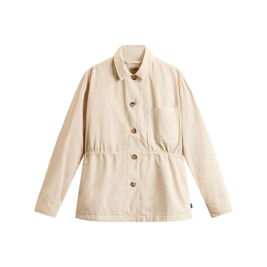 Woolrich Garment-Dyed Pure Cotton Overshirt beige CFWWOS0129FRUT36658867-P25