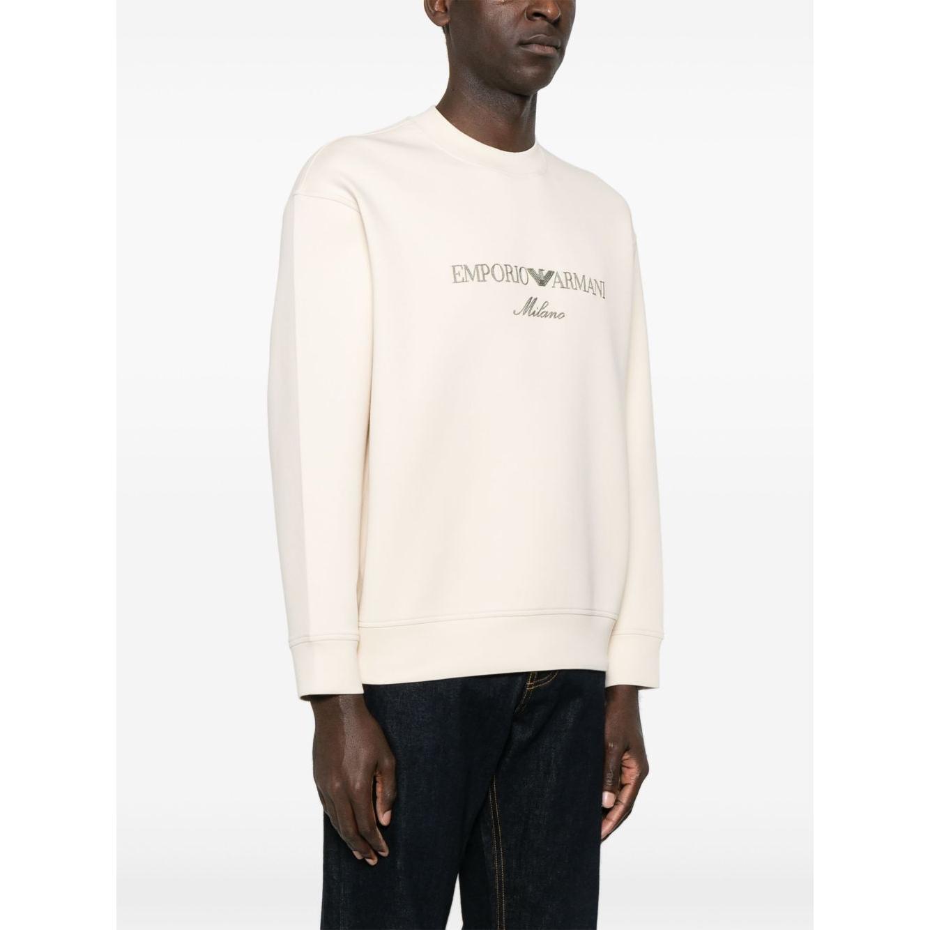 Emporio Armani Double jersey sweatshirt with ASV logo embroidery EM001052AF10013M1052-P25