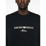 Emporio Armani ASV Double-jersey sweatshirt with logo embroidery EM001052AF10013MB222-P25