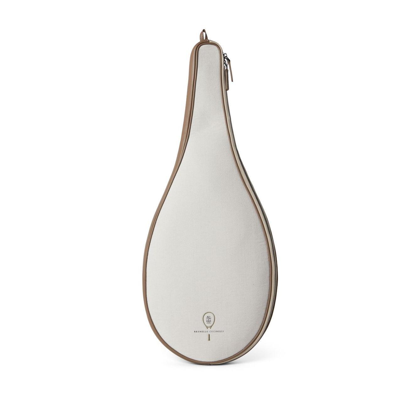 Brunello Cucinelli Canvas racket holder with logo ML858BT02C209-P25