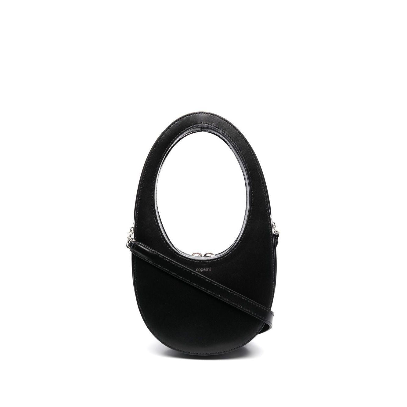 Front view with bag zipped and handles upright.