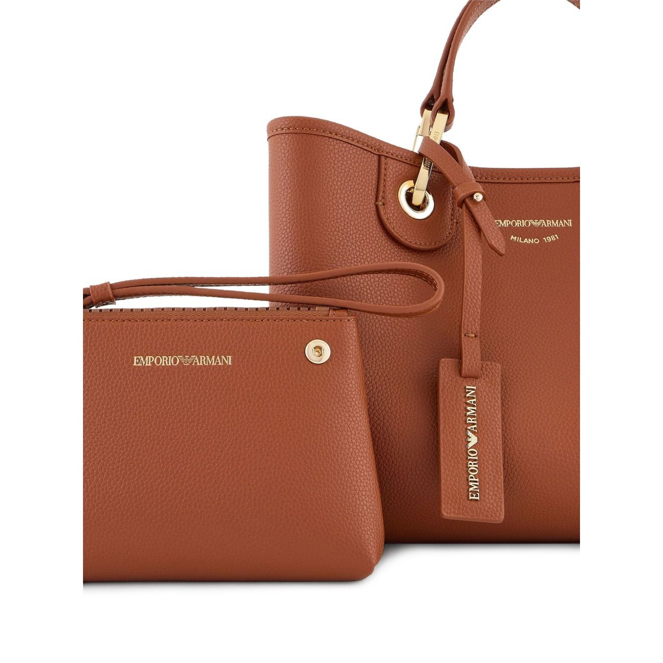 Emporio Armani Small MyEA shopper bag with deer print Shopper