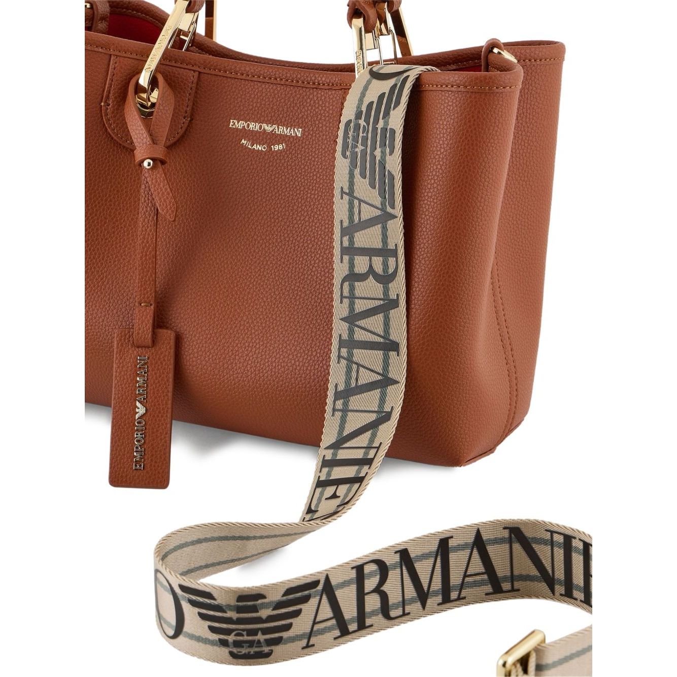 Emporio Armani Small MyEA shopper bag with deer print Shopper