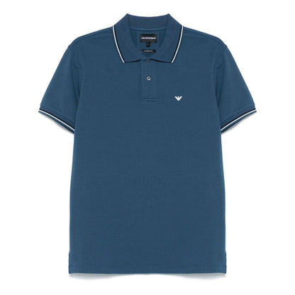 Emporio Armani embroidered logo polo shirt