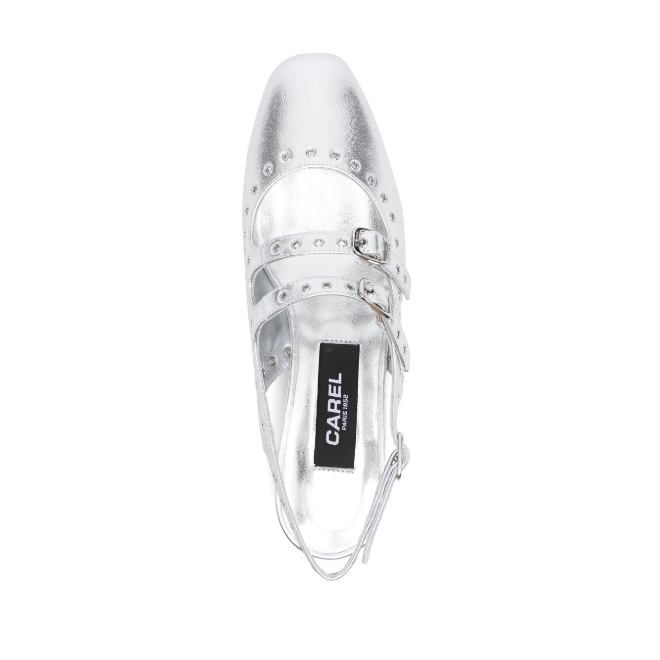 CAREL PARIS Flat shoes Silver QUEEN33280205-P25