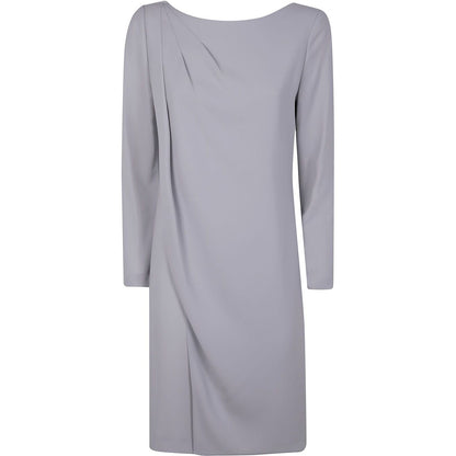 Emporio Armani panel-detail cady-texture mini dress Dresses