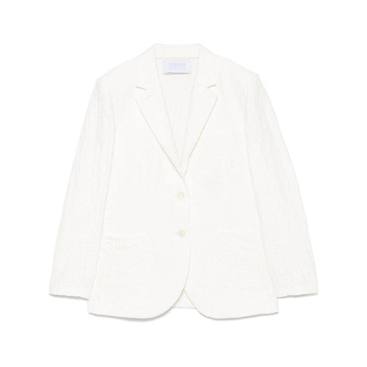 Harris Wharf London crinkled shoulder-pads blazer A2535PYMYM02-P25