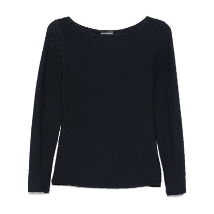 Emporio Armani textured top Topwear