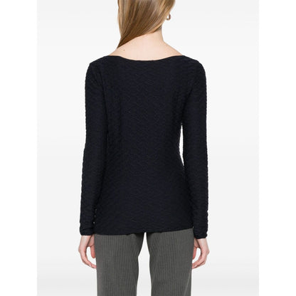 Emporio Armani textured top Topwear